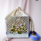 Lilac Rosee Lippan Art Potli Handcrafted Sling Bag