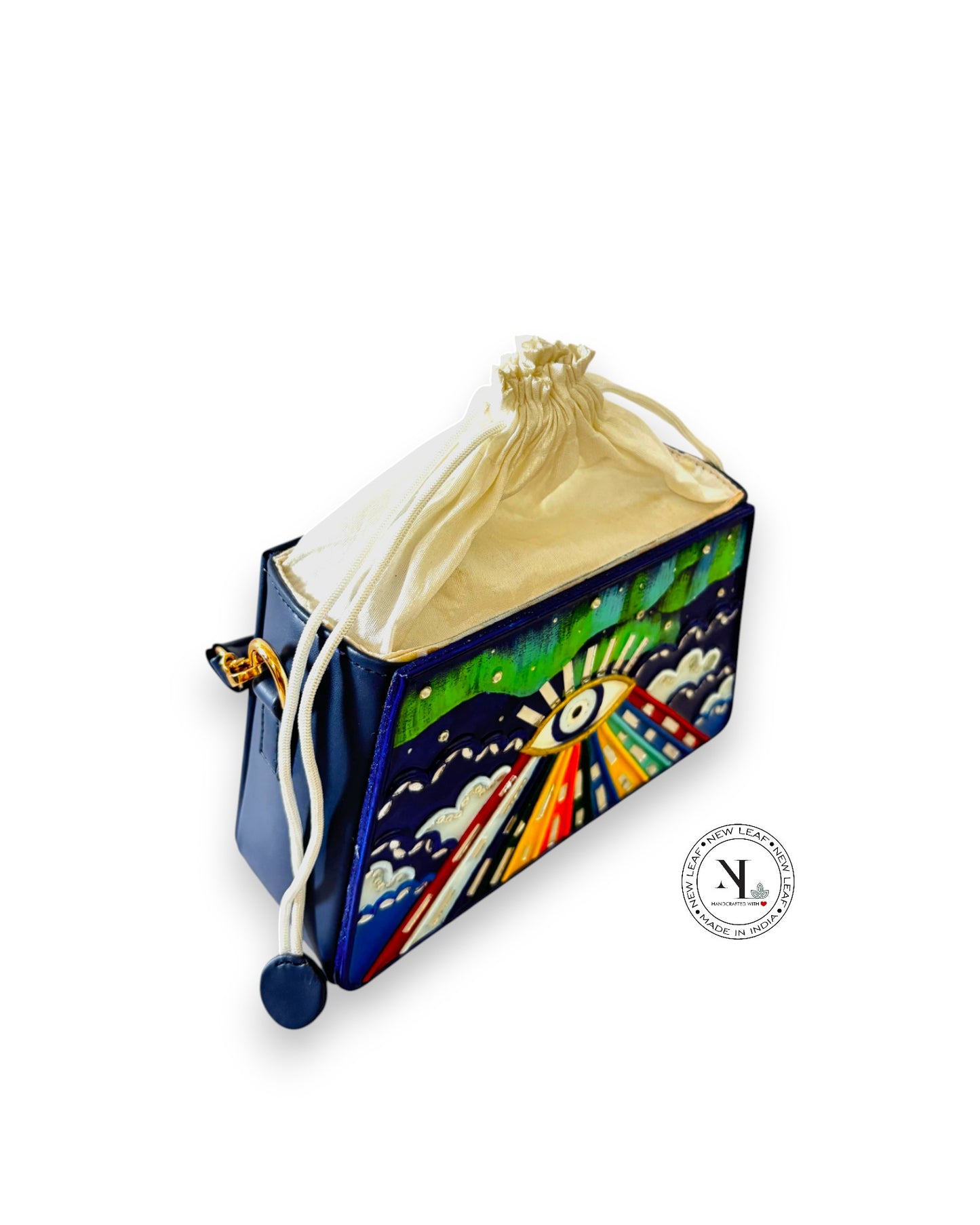Northern Lights Trapezium Potli with Sling