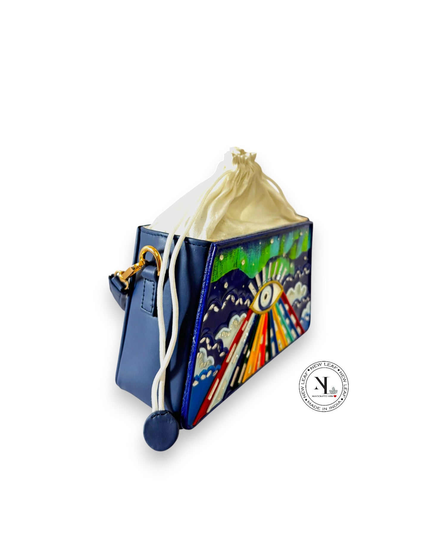 Northern Lights Trapezium Potli with Sling
