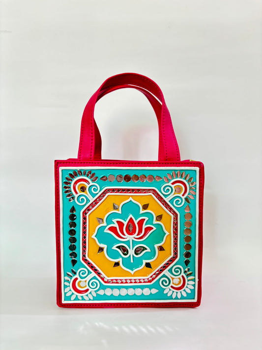 Lotus Mini Handcrafted Handbag