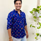 Ambar Neela  Handcrafted Pure Bandhani Unisex Shirt