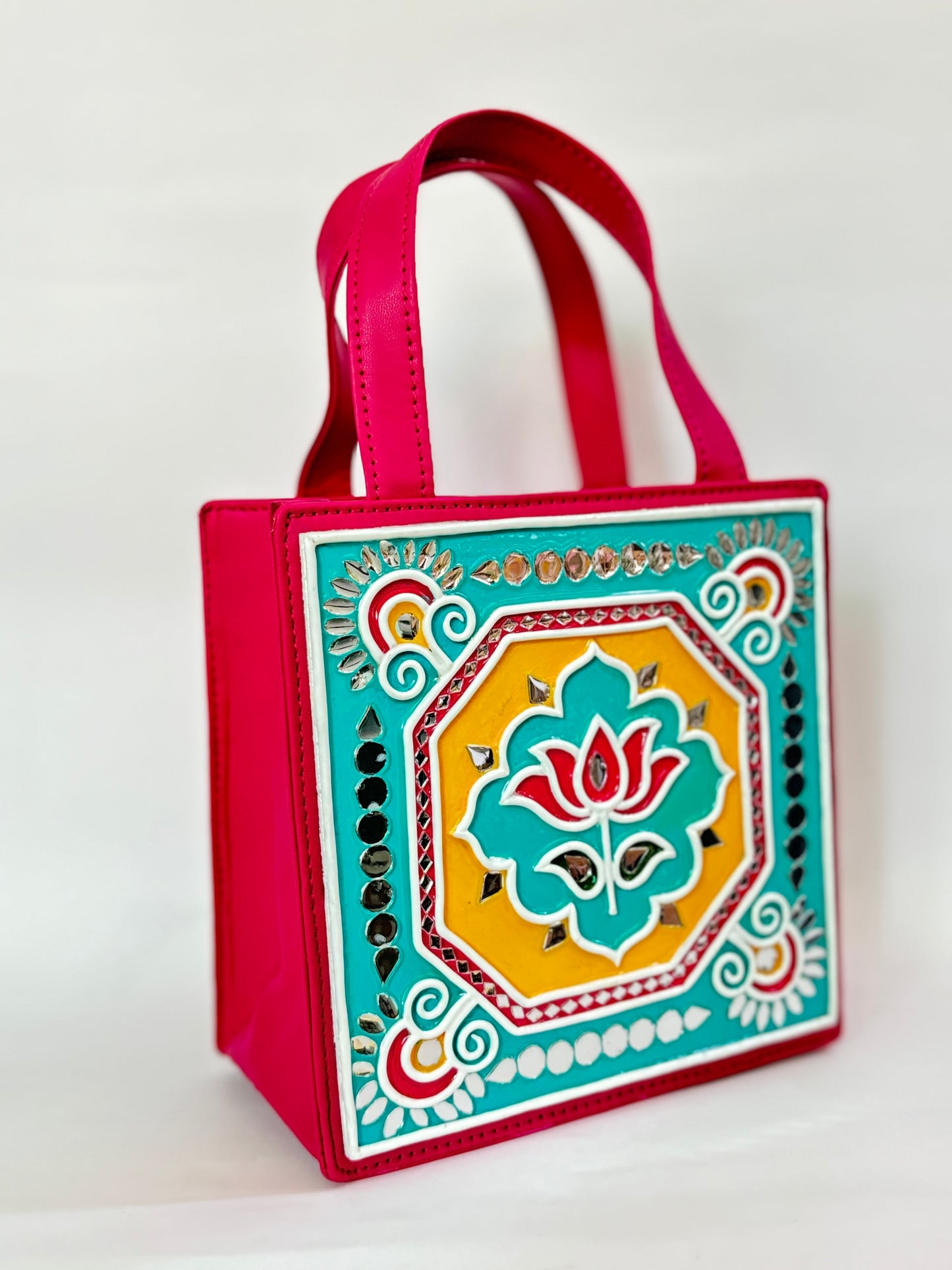 Lotus Mini Handcrafted Handbag