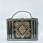 Gold Lippan Art Handcrafted Box Bag