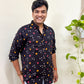 Kala Tikka Handcrafted Pure Bandhani Unisex Shirt