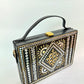 Gold Lippan Art Handcrafted Box Bag