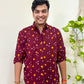 Mitti Rang Handcrafted Pure Bandhani Unisex Shirt