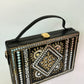 Gold Lippan Art Handcrafted Box Bag