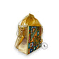 Festive Gold Lippan Art Medium Potli Sling
