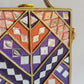 Royal Lavender Mini Lippan Art Box Bag