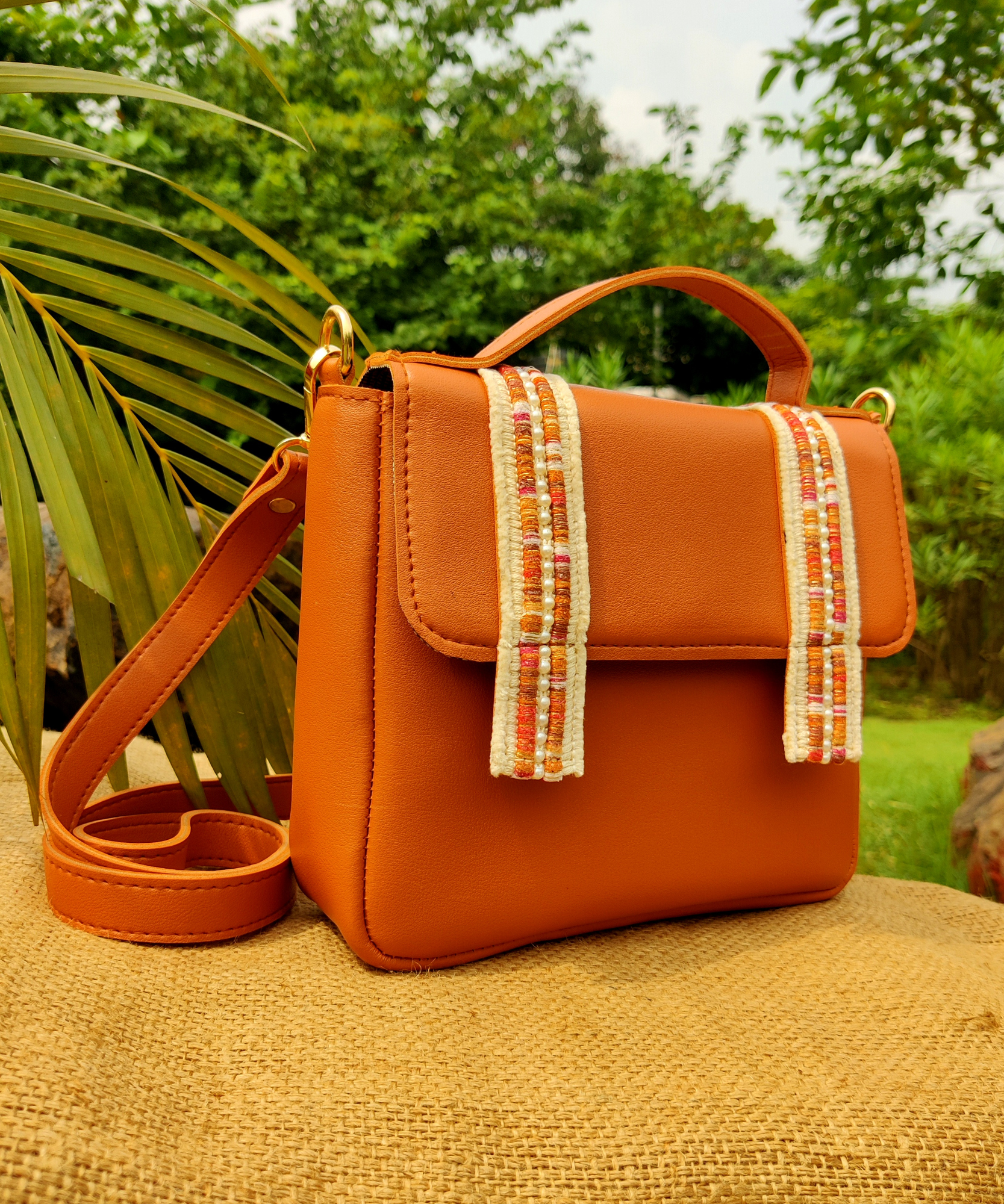 MST impex Tan Sling Bag Rectangle Fitting Chain Sling Bag For Women Tan -  Price in India | Flipkart.com