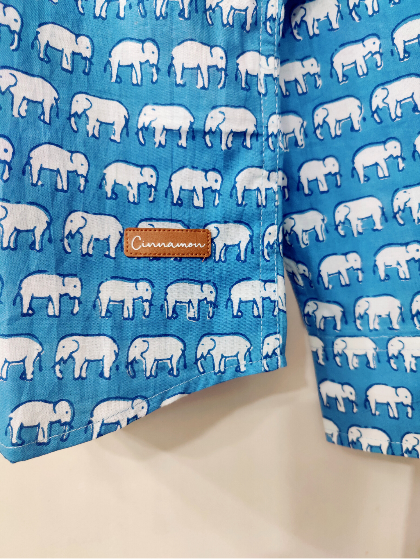 Sky Blue Elephant - Unisex Full Sleeves Shirt