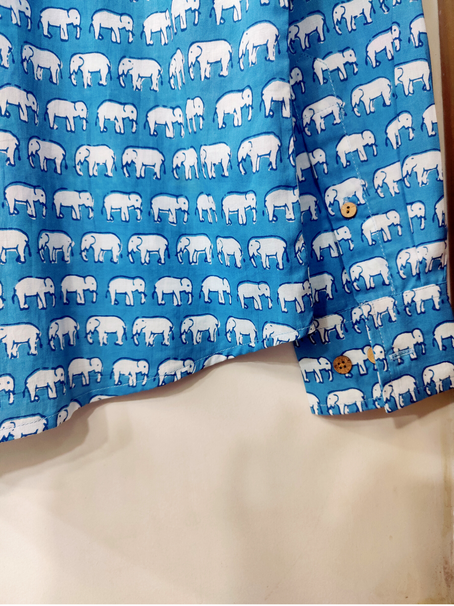 Sky Blue Elephant - Unisex Full Sleeves Shirt
