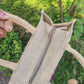 Strawberries & Cream Jute Bag with zipper- Small