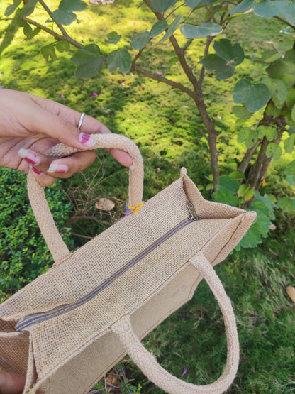 Sour but mine Jute Bag- Medium