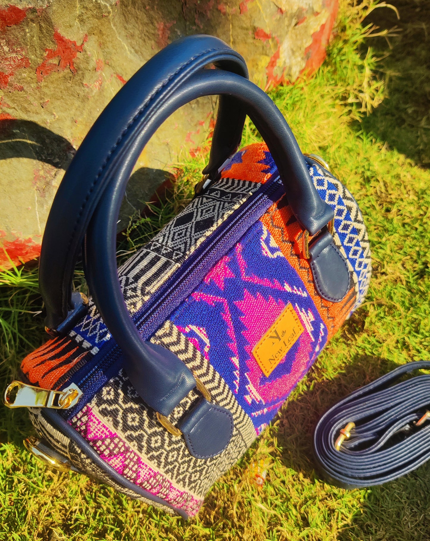 Blueberry Swirls mini Duffle Bag