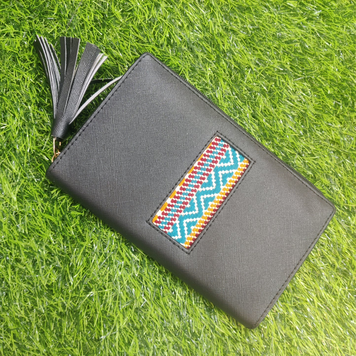 Kutch Kari Large Wallet - Black