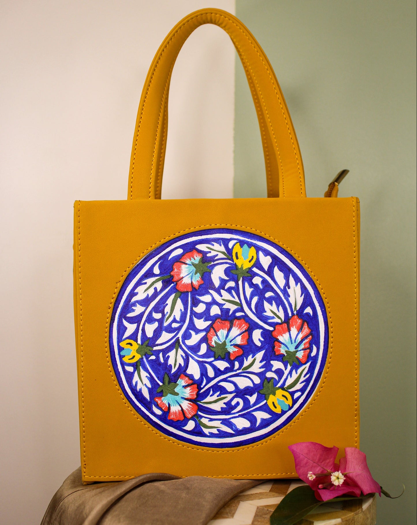 Suryamukhi Hand-painted Mini Handbag/ Sling