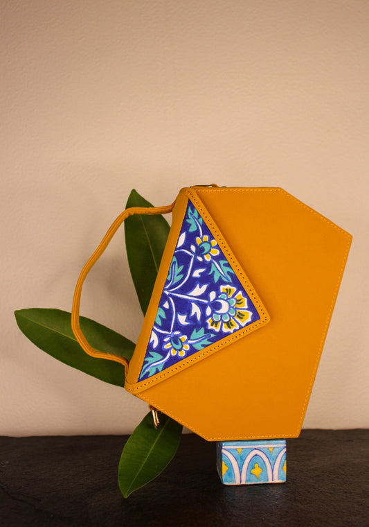 Nargis Hand-painted Unusual Box Bag/Sling