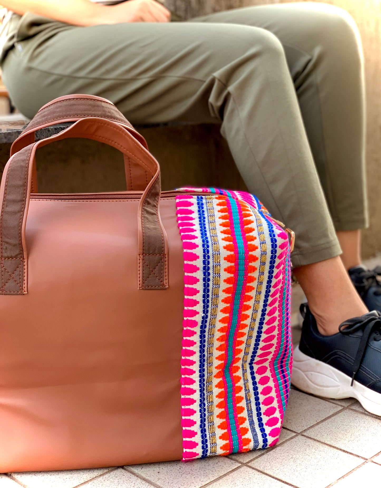 Gulabo Jacquard Weekender Travel Bag